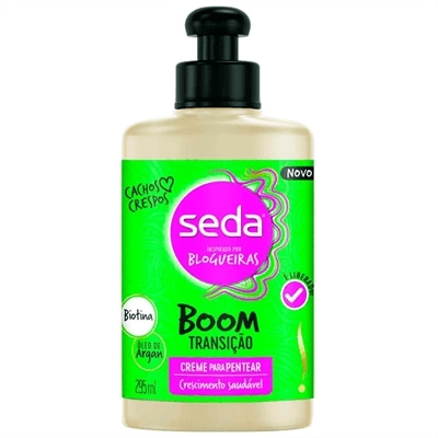 Creme-para-Pentear-Biotina-Oleo-de-Argan-e-Filtro-UV-Seda-Inspirado-por-Blogueiras-Boom-Transicao-Frasco-295ml