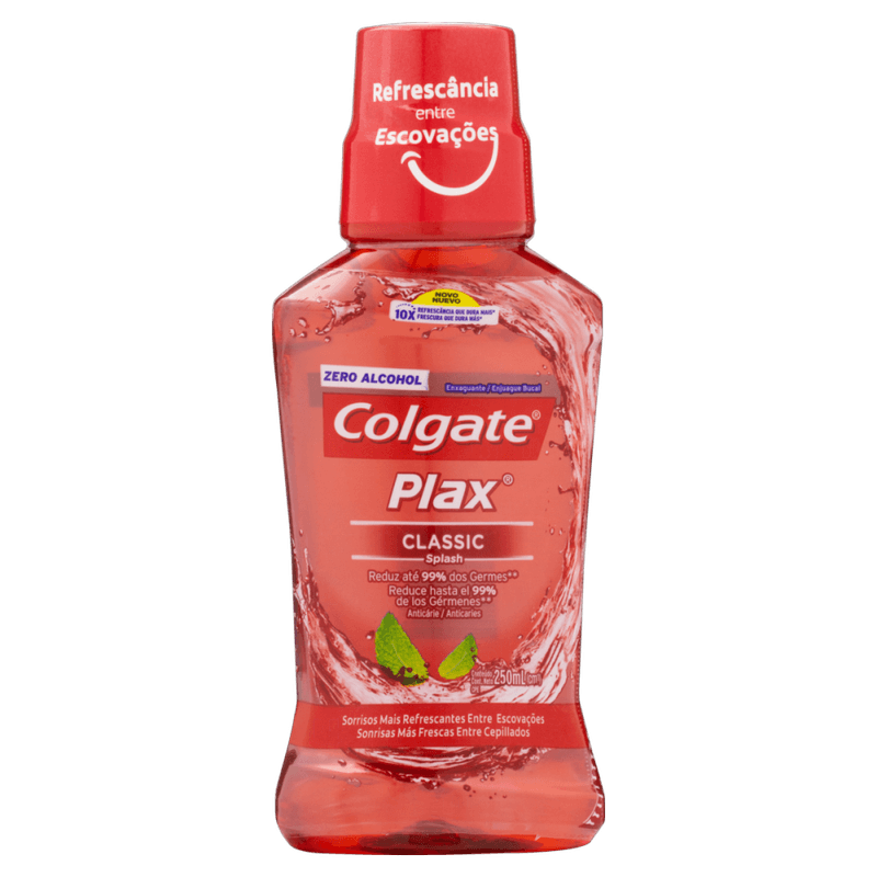 Enxaguante-Bucal-Anticarie-Zero-Alcool-Classic-Splash-Colgate-Plax-Frasco-250ml