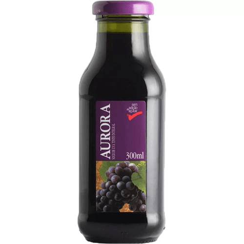 Suco Pronto de Uva Aurora Integral Garrafa 300ml