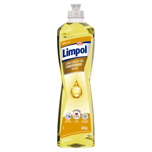 DETERGENTE GEL LIMPOL CONCENTRADO NEUTRO 400G-SQUEEZE