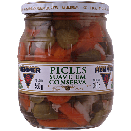 Picles Hemmer 400g-Vd Misto Picante