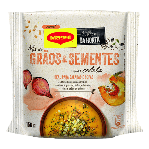 Mix de Grãos e Sementes com Cebola Maggi Da Horta Pacote 150g