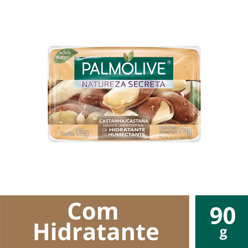 Sabonete em Barra Hidratante Castanha Palmolive Natureza Secreta Envoltório 90g