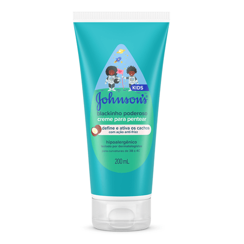 Creme para Pentear Johnson's Kids Blackinho Poderoso Bisnaga 200ml