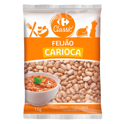 FEIJAO CARIOCA CRF 1KG