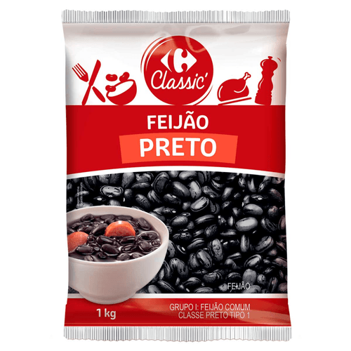 FEIJAO PTO CRF 1KG