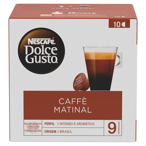 Café em Cápsula NESCAFÉ DOLCEGUSTO Caffe Matinal 10 Cápsulas 80g