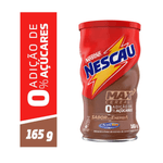 Alimento-Achocolatado-em-Po-Instantaneo-a-Base-de-Extrato-de-Cereal--Malte-e-Cevada--sem-Adicao-de-Acucar-Nescau-Max-Cereal-Lata-165g