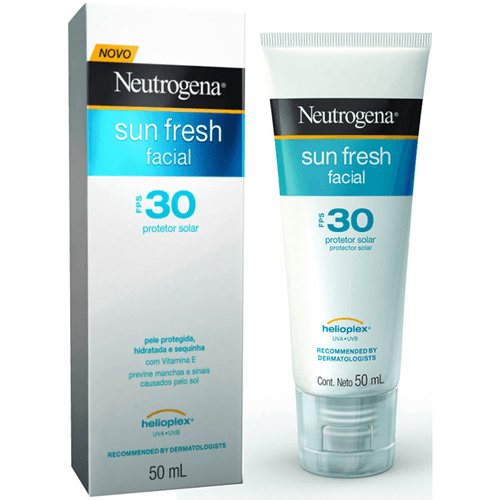 Protetor Solar Facial Fps 30 Neutrogena Sun Fresh Caixa 50ml