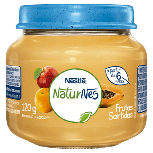 Papinha Sabor Frutas Sortidas Nestlé Vidro 120g