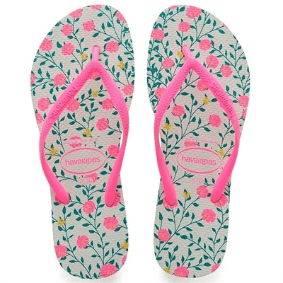 Sandália Havaianas Slim Romance Branco Nº 33/34 Par