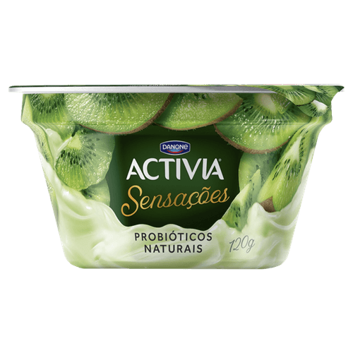 Leite Fermentado Activia Sensações Pedaços Kiwi 120g