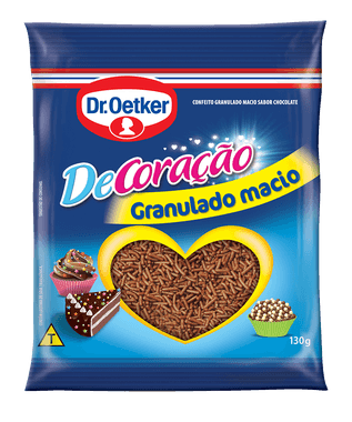 Chocolate Dr.Oetker Granulado Macio 130g