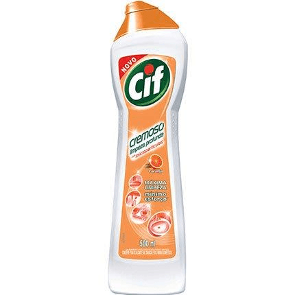 Saponáceo Cremoso Multiuso Laranja Limpeza Milagrosa Cif Squeeze 450ml