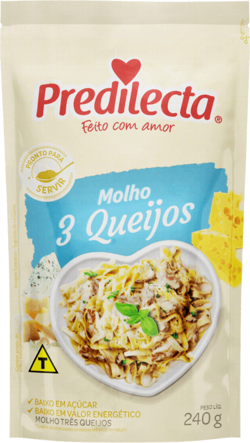 Molho 3 Queijos Predilecta Sachê 240g