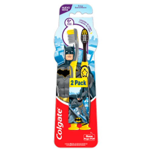 Escova Dental Infantil Extra Suave Justice League Colgate 2 Unidades