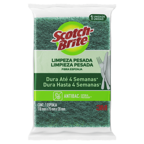 Esponja Limpeza Pesada Scotch-Brite Antibac