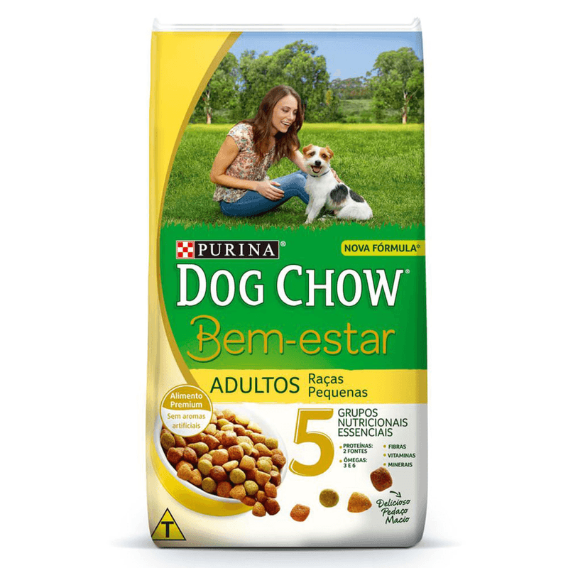 Alimento-Para-Caes-Adultos-Racas-Pequenas-Purina-Dog-Chow-Bem-estar-Pacote-3kg