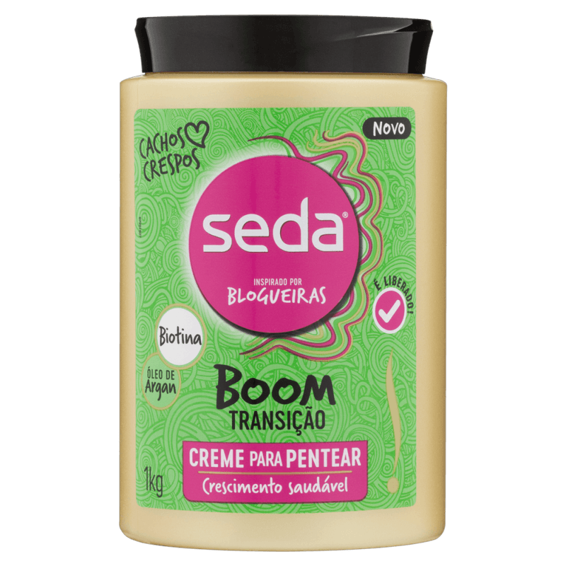 Creme-para-Pentear-com-Biotina-e-Oleo-de-Argan-Seda-Inspirado-por-Blogueiras-Boom-Transicao-Pote-1kg