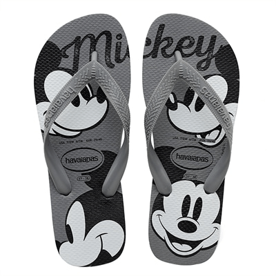 Sandalia Havaianas Top Disney  Cinza Aço 37/38 1par