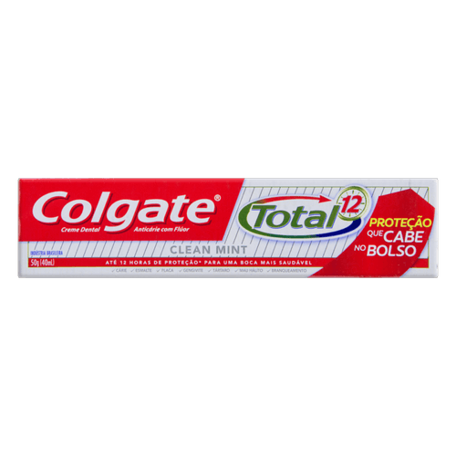 Creme Dental Clean Mint Colgate Total 12 Caixa 50g