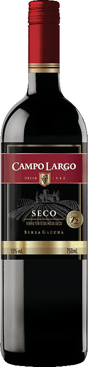 Vinho Nacional Campo Largo Seco Tinto 750ml