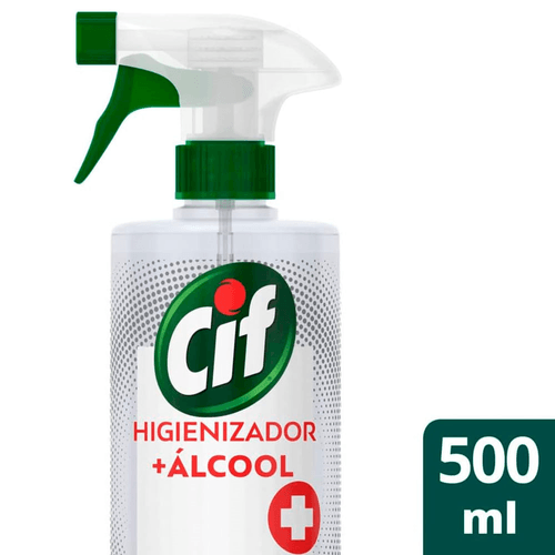 Higienizador + Álcool Cif Original Mata 99% De Germes E Bactérias 500ml