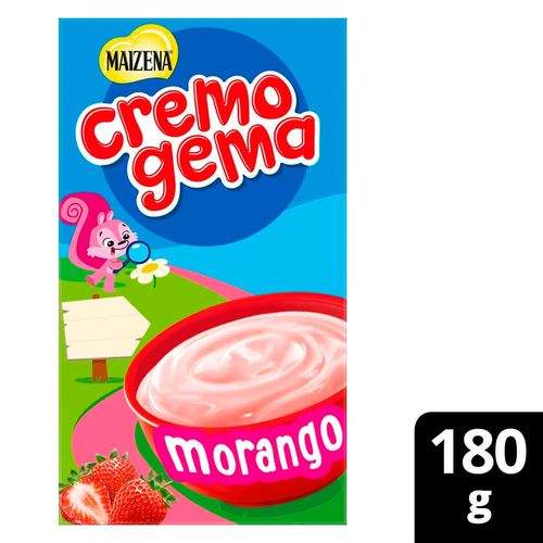 Mistura à Base de Amido de Milho para o Preparo de Mingau Morango Maizena Cremogema Caixa 180g