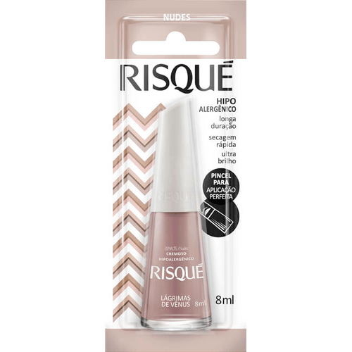 Esmalte Cremoso Lágrimas De Vênus Risqué Nudes Blister 8ml