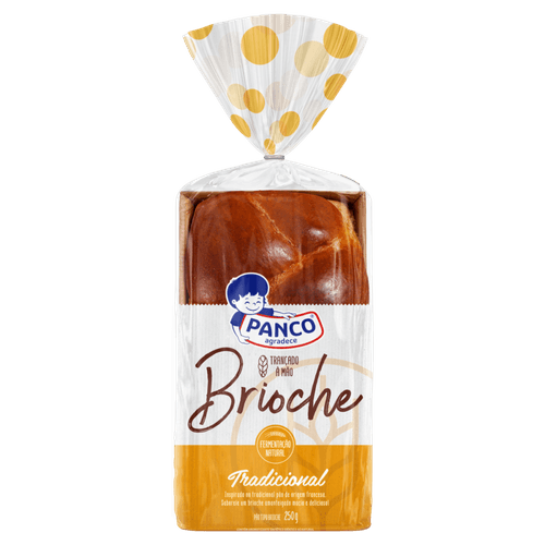 Pão Brioche Trançado à Mão Tradicional Panco Pacote 250g