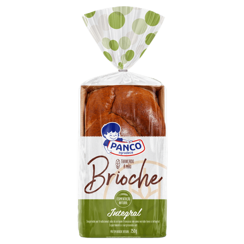 Pão Brioche Trançado Integral Panco Pacote 250g