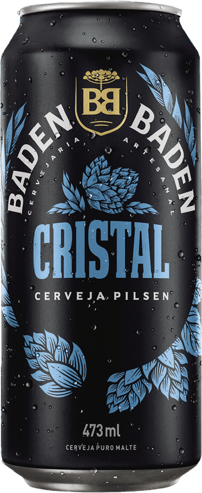 Cerveja Pilsen Puro Malte Cristal Baden Baden Lata 473ml