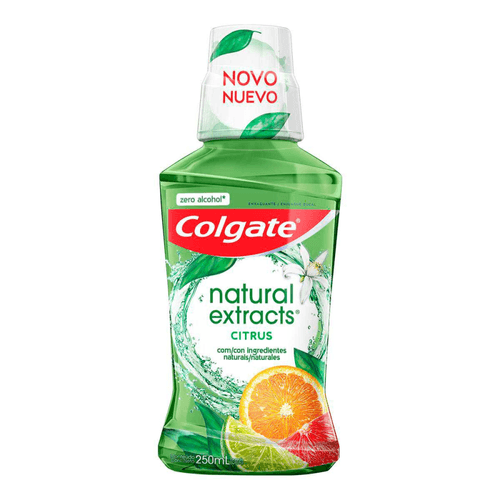 Enxaguante Bucal Zero Álcool Citrus Colgate Natural Extracts Frasco 250ml