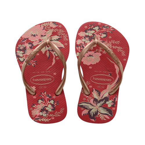 Sandália Havaianas Slim Organic Vermelho Apache Nº 37 / 38 Par