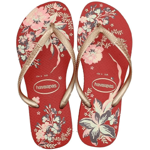 Sandalia Havaianas Slim Organic Vermelho Apache 41/42 1par