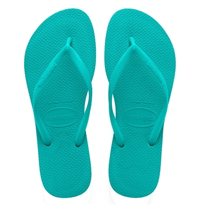 Sandália Havaianas Slim Verde Lago Nº 37/38 Par