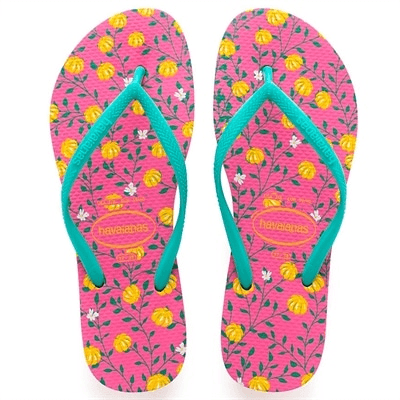 Sandália Havaianas Slim Romance Rosa Hollywood 41/42 1 Par