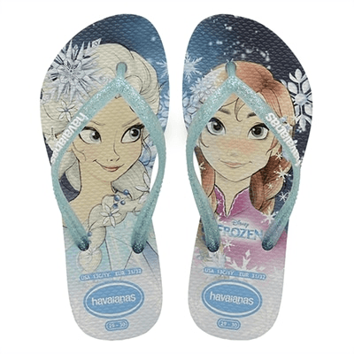 Sandalia Havaianas Kids Slim Frozen Branco 27/28