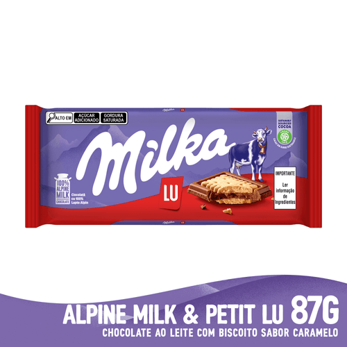 Chocolate Polonês Milka Lu Biscuit 87g