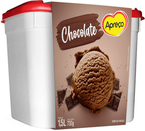 Sorvete Chocolate Apreco 1,5 Litros