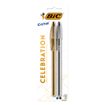 Caneta-Esferografica-Bic-Cristal-Celebration-Azul-Preta-com-2-Unidades