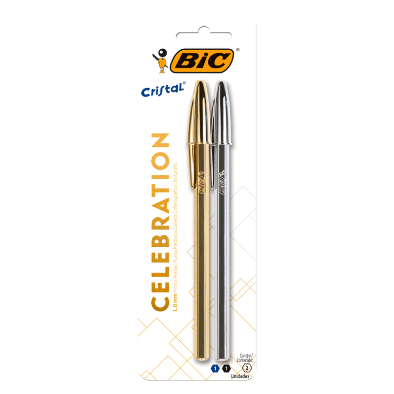 Caneta-Esferografica-Bic-Cristal-Celebration-Azul-Preta-com-2-Unidades