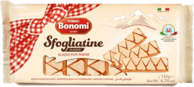 Biscoito Italiano Sfogliatine Zuccherate Bonomi 135 G