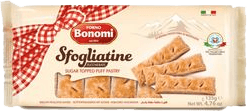 Biscoito Sfogliatine Glassate Italiano Bonomi 135 G