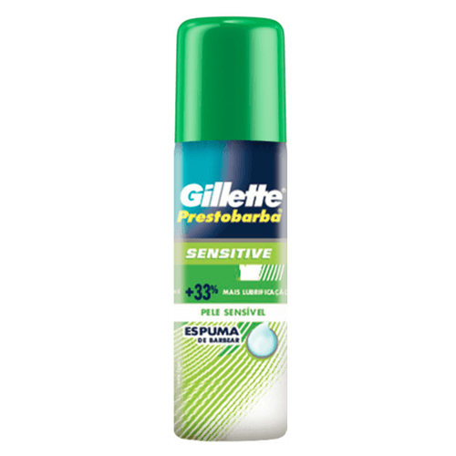 Espuma de Barbear Gillette Prestobarba Sensitive Frasco 56g