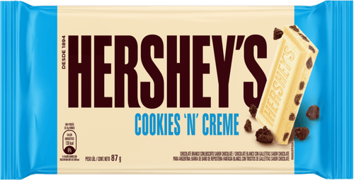 Chocolate Branco Cookies 'n' Creme Hershey's Pacote 87g