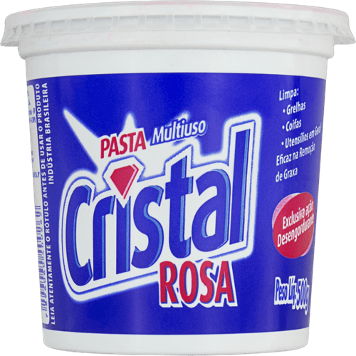 Saponáceo em Pasta Cristal Rosa Pote 500g