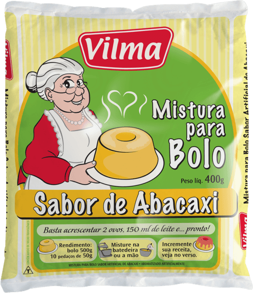 Mistura para Bolo Vilma Pacote Baunilha  400g