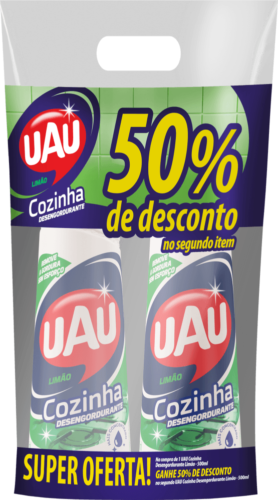 Limpador-Detergente-Desengordurante-Cozinha-Concentrado-Limao-Uau-Squeeze-2-Unidades-500ml-Cada-Leve-Mais-Pague-Menos