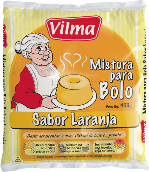 Mistura para Bolo Vilma Laranja 400g